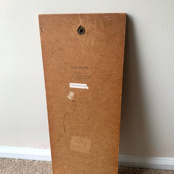 Vintage MCM Art Hand Painted Calypso Dancer Wall Plaque Tiki Decor 8” x 21” - Picture 8 of 10